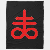 DUIVELSKRUIS FLEECE DEKEN (Voorkant)