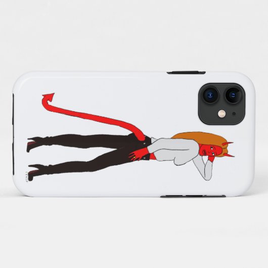 duiveltje Case-Mate iPhone case (Achterkant (horizontaal))