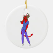 duiveltje keramisch ornament (Achterkant)