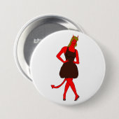 duiveltje ronde button 7,6 cm (Voorkant /achterkant)