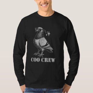Duiven Coo Crew Grafisch Vogelaars Vader T-shirt