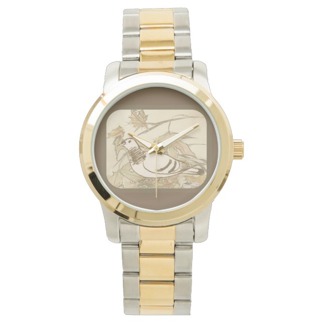 Duiven in de Bossen Horloge (Voorkant)