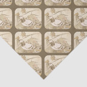 Duiven in de Bossen Tissuepapier (Detail)