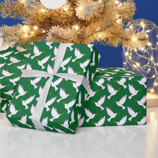 Duiven inpakpapier (Feestdagen)