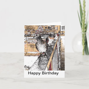 Duiven op de brug in Hythe Kaart