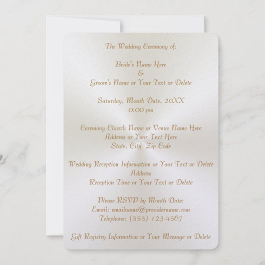 Duiven over hart bruiloft uitnodigingen gepersonal (Achterkant)