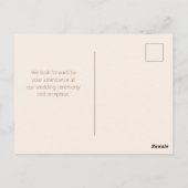 Duiven Ringen Mocha Mousse Licht Beige Taupe Gebog Briefkaart (Achterkant)