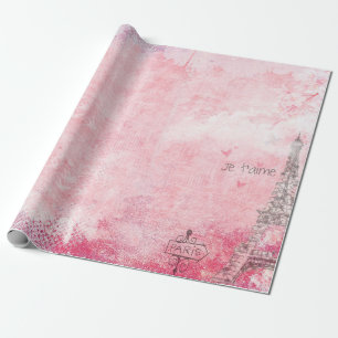  duiven voor eiffeltoren in Parijs Cadeaupapier