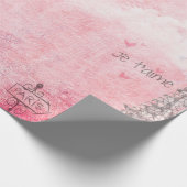  duiven voor eiffeltoren in Parijs Cadeaupapier (Hoek)