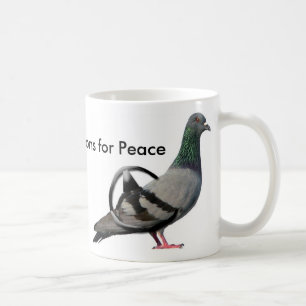 Duiven voor vrede koffiemok