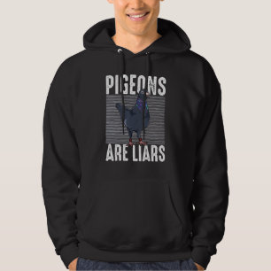 Duiven zijn leugenvogels als spionnen vogel hoodie