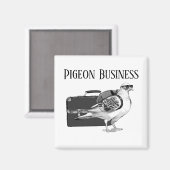 Duivenbedrijf (rugzakversie) magneet (Voorkant / Achterkant)
