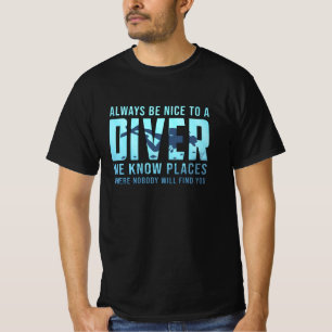 Duivende duikduik Funny Zee Gift Idee T-shirt