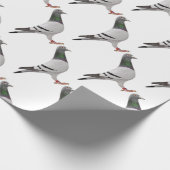 duivenontwerp cadeaupapier (Hoek)