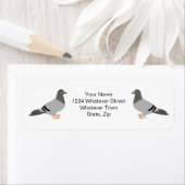 Duivenontwerp Etiket (Insitu)