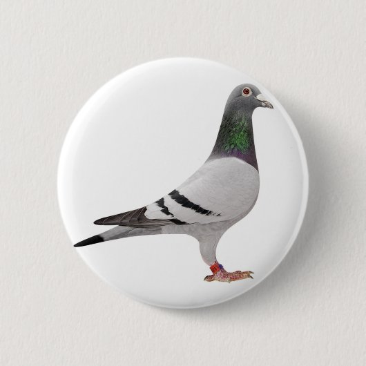 duivenontwerp ronde button 5,7 cm (Voorkant)