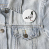 duivenontwerp ronde button 5,7 cm (In situ)