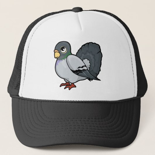 Duivenontwerp Trucker Pet (Voorkant)