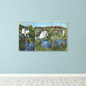 Duizand Springs, ID - Juniper, Wing en Minnie Canvas Afdruk (Insitu (Houten vloer))