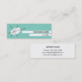 Duizelblauw visitekaartje vaag wit (Voorkant / Achterkant)