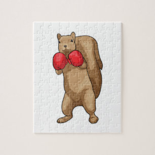 Duizelboxer Boxer handschoenen Legpuzzel