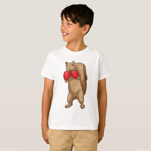 Duizelboxer Boxer handschoenen T-shirt (Voorkant volledig)