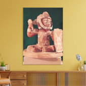 Duizeldeksel met een afbeelding van een krijger canvas afdruk (Insitu (Woonkamer))