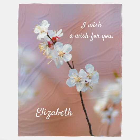 Duizelend Japans prijsbloesems Fleece Deken (Voorkant)