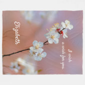 Duizelend Japans prijsbloesems Fleece Deken (Voorkant (Horizontaal))