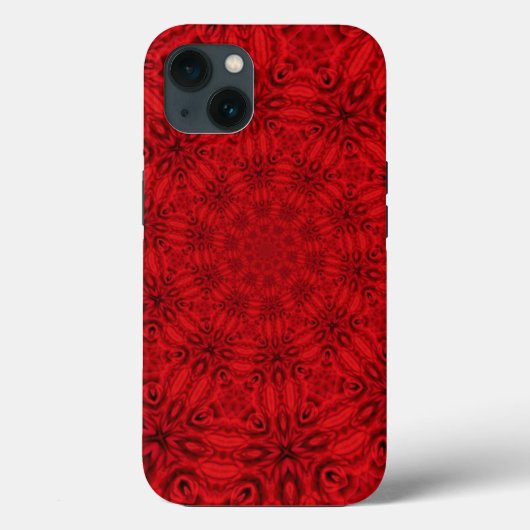 Duizelend roodpatroon Case-Mate iPhone case (Achterkant)