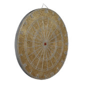 Duizelende rimpels van Gold Pattern Dart Boards Dartbord (Voorkant Links)