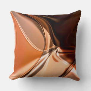 Duizelige gedraaide krullen chocolade en room      kussen