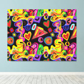 Duizeligheid van de geest canvas afdruk (Insitu (Houten vloer))