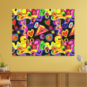 Duizeligheid van de geest canvas afdruk (Insitu (Woonkamer))