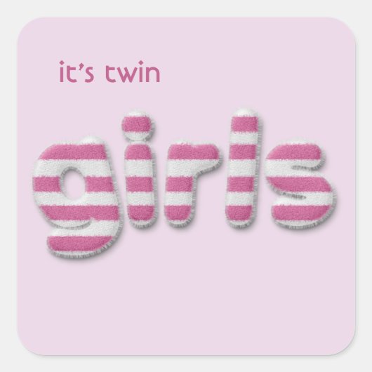 duizeligheid vierkante sticker (Voorkant)