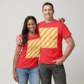 Duizelingwekkend kleurrijk abstractiepatroon t-shirt (Unisex)