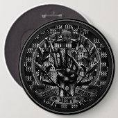 Duizels rechterhand ronde button 6,0 cm (Voorkant /achterkant)