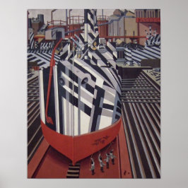 Duizelschepen in Drydock poster 13 x16 inch