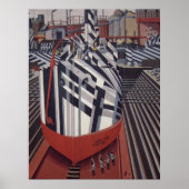 Duizelschepen in Drydock poster 24 x31" (Voorkant)