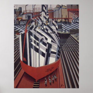 Duizelschepen in Drydock poster 24 x31"