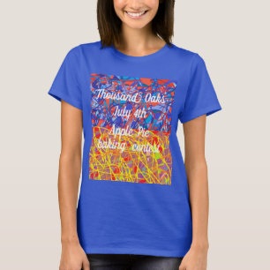 Duizend Eiken 4 Juli het abstracte art. van de T-shirt