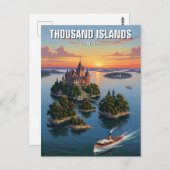 Duizend eilanden Ontario Canada Briefkaart (Voorkant / Achterkant)