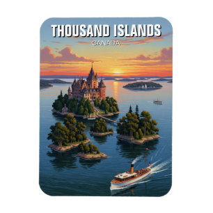Duizend eilanden Ontario Canada Magneet