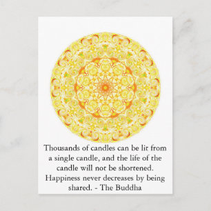 Duizenden kaarsen kunnen worden aangestoken van éé briefkaart