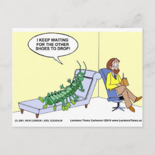 Duizendpoot in therapie Funny Gifts T-shirts Mokke Briefkaart