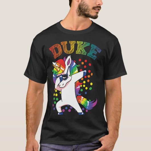 Duke Dabbing Unicorn T-shirt (Voorkant)