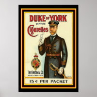 Duke of York Cigarette Poster 13 x 19