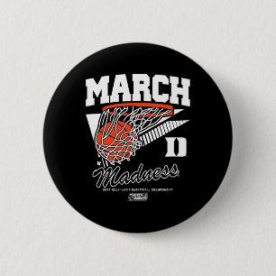 Duke Sketll - 2025 March Madness Sketll - Ncaa Ronde Button 5,7 Cm