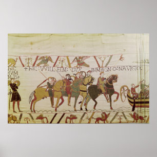 Duke William die zich voorbereidt op Sail naar Pev Poster