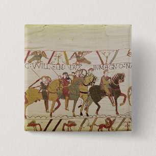 Duke William die zich voorbereidt op Sail naar Pev Vierkante Button 5,1 Cm